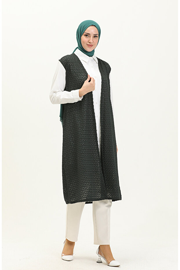 Basic Yelek 1639-02 Haki - 2