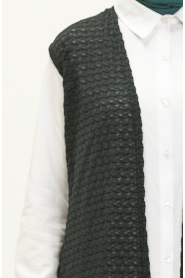 Basic Yelek 1639-02 Haki - 4