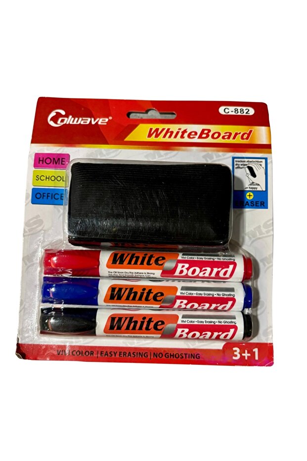 Whiteboard Marker Set – 3+1 with Eraser