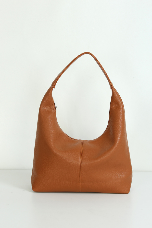 Comfortable Single-Handle Bag with Stitching Detail on the Front, Suitable for Daily Use Width: 36cm Length: 27cm Bottom: 11cm - 3