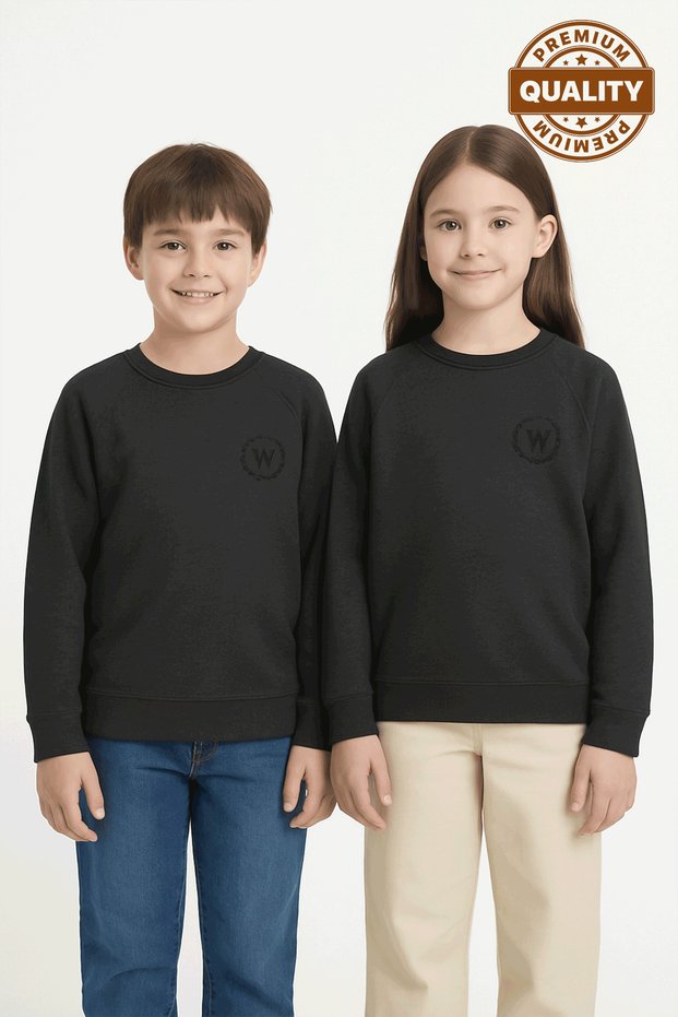 Boys and Girls Raglan Sleeve Premium Quality Sweatshirt for Ages 5 - 12 - 1004/1005