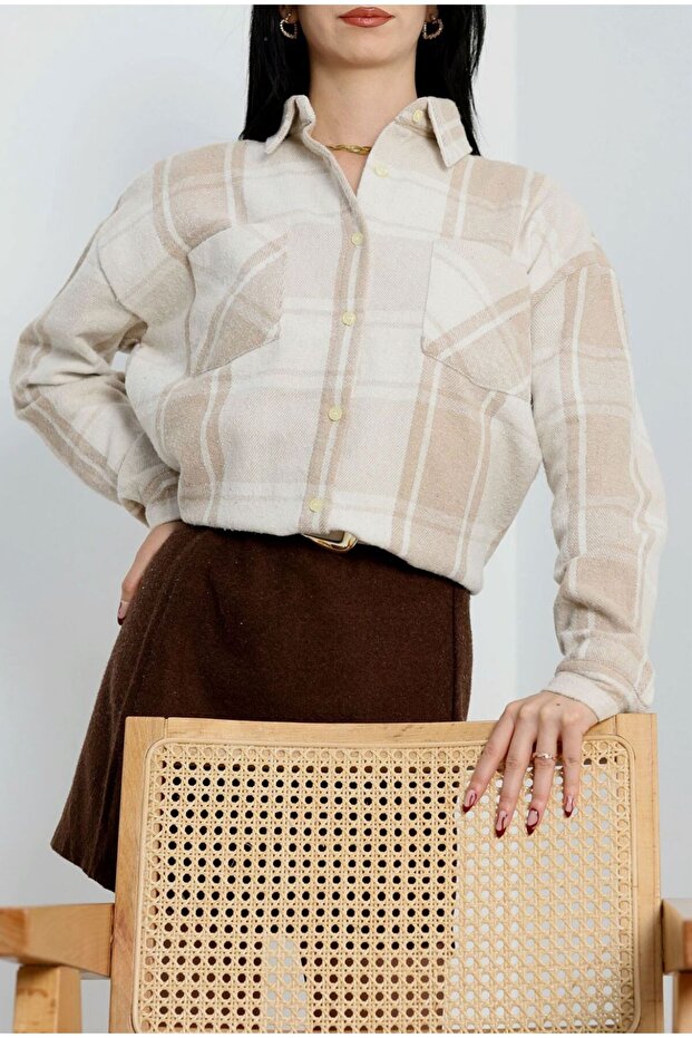 TAŞ BEYAZ ODUNCU GÖMLEK - 2