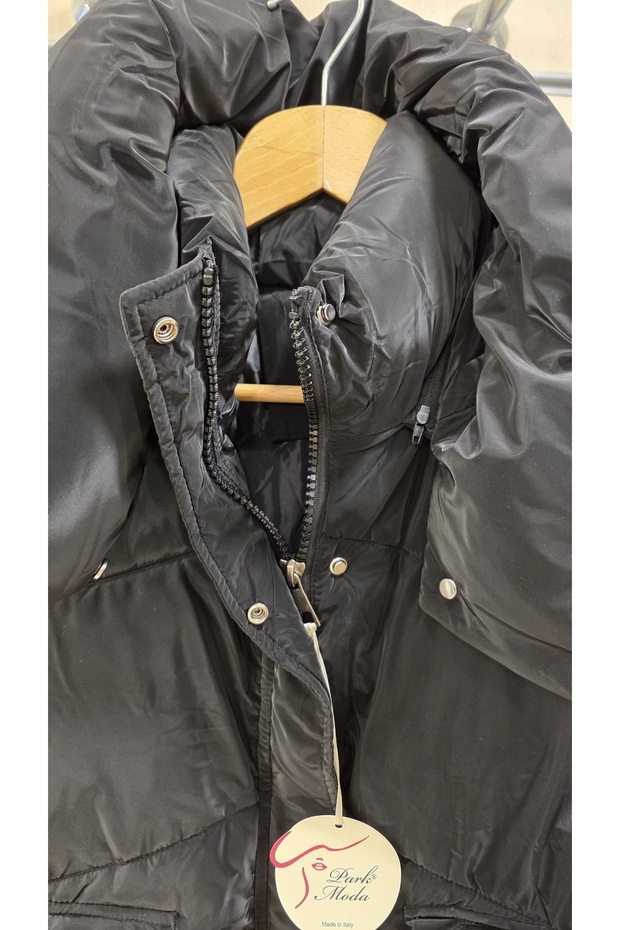 Kapitone Yelek Kapüşonlu - 4