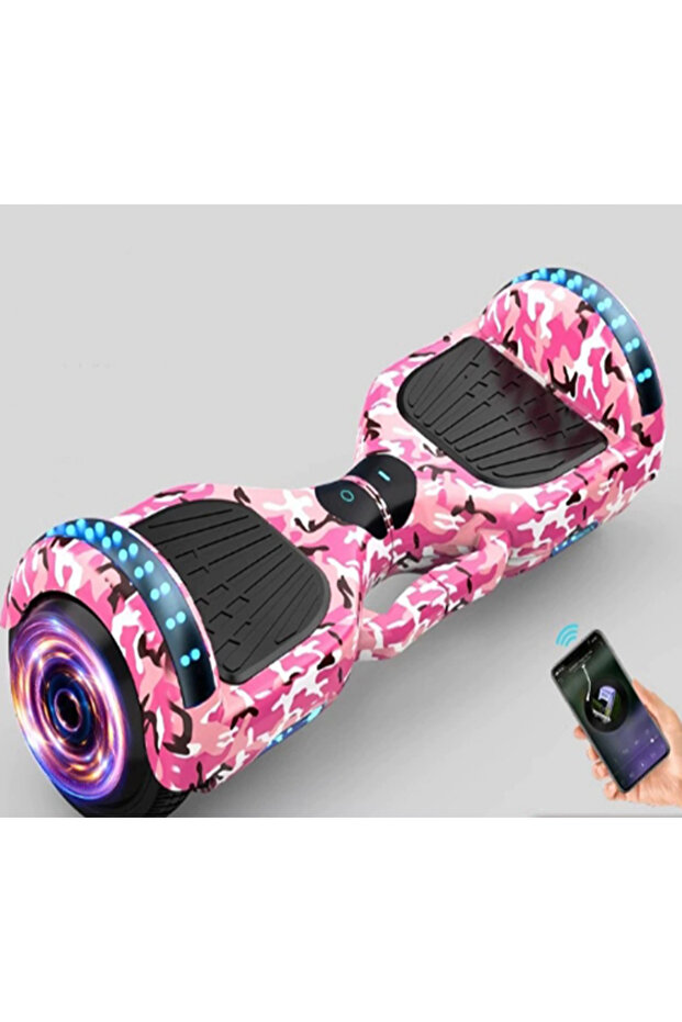 6.5" Self-Balancing Electric Scooter with Bluetooth and LED Lights for Daily Commute - 3