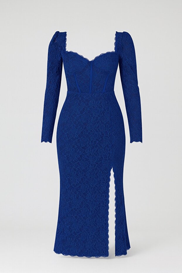 Yırtmaçlı Tül ELBİSE - 4