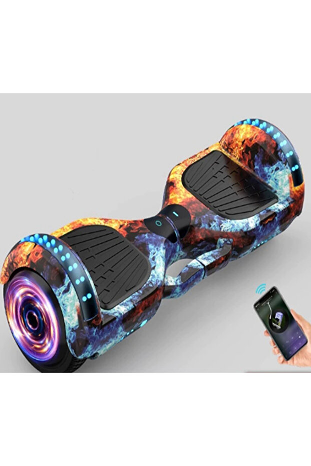 6.5" Self-Balancing Electric Scooter with Bluetooth and LED Lights for Daily Commute - 5