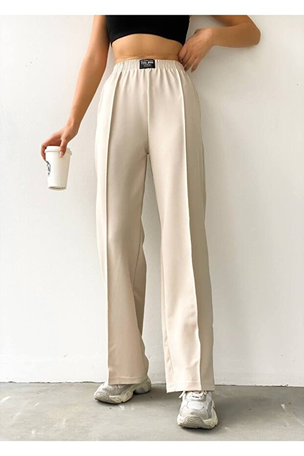 Kadın Çımalı Dokuma Pantolon - 2