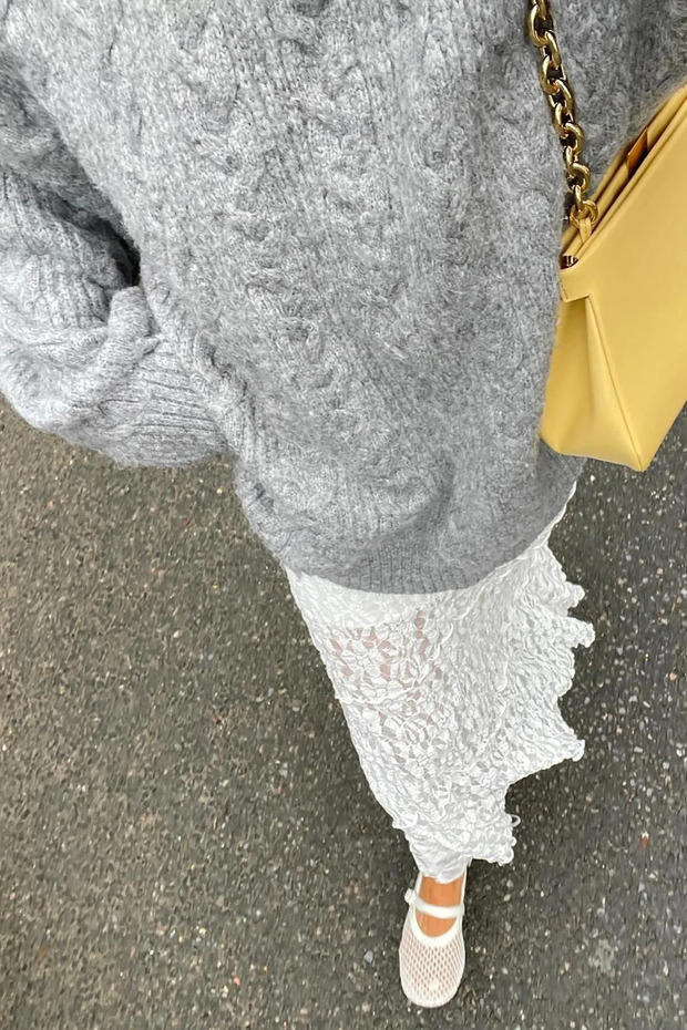 Kadın Bisiklet Yaka Örme Triko Kazak - 3