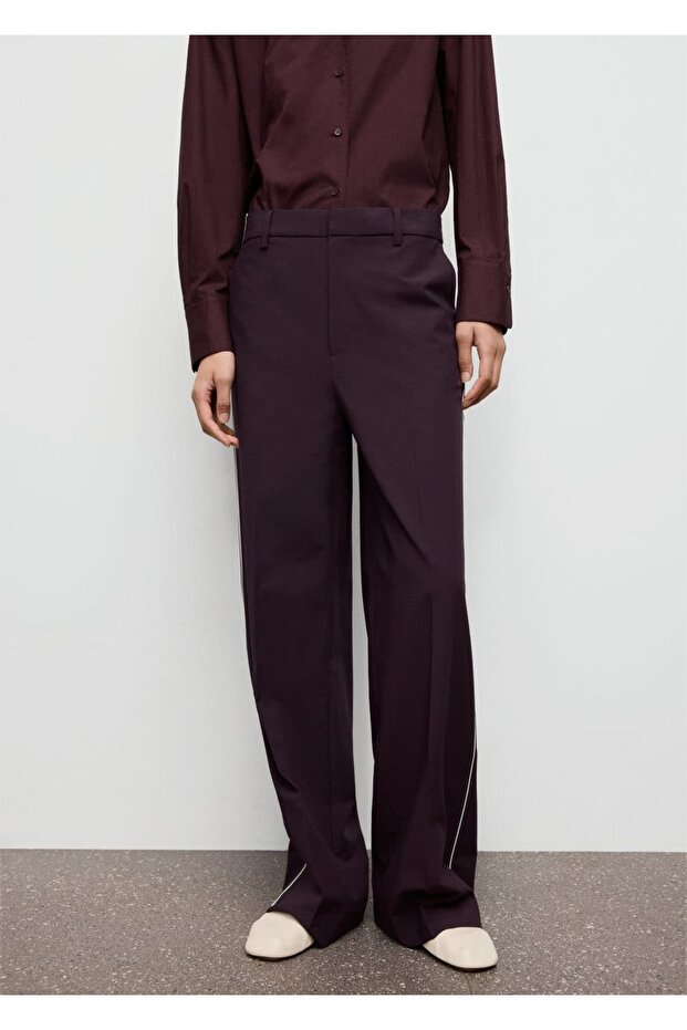 Yandan çizgili pantolon - 1