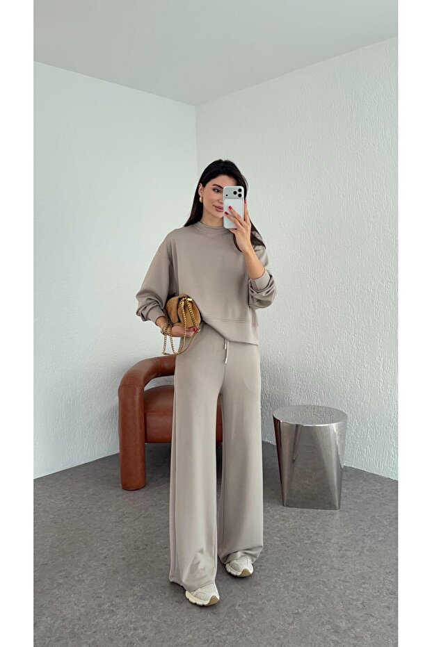 طقم قماش مودال حجري - 1