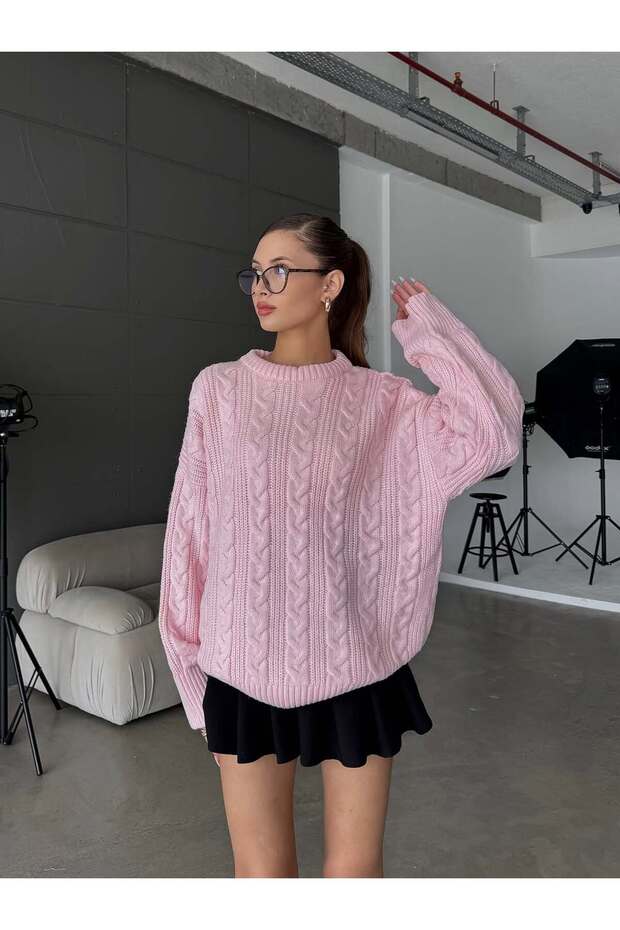 Crew Neck Knitted Knitwear Sweater