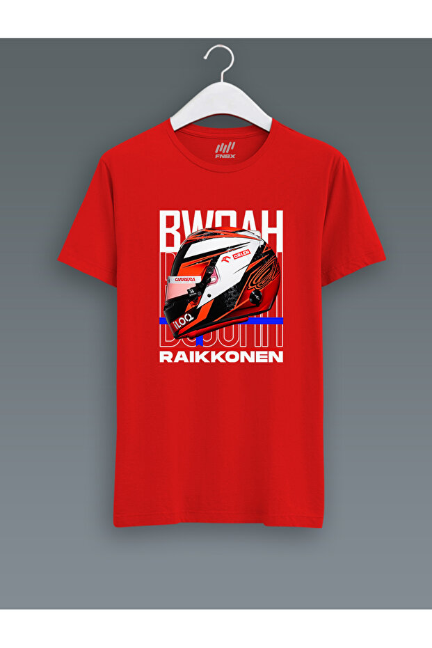 Kimi Raikkonen Bwoah Helmet T-Shirt
