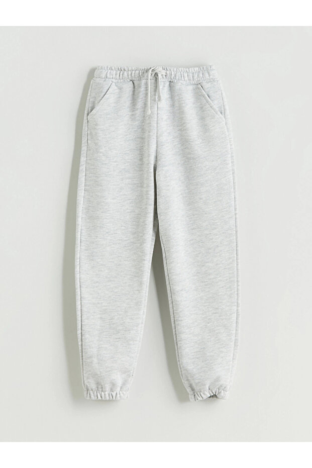 LCW Kids Antrasit Beli Lastikli Erkek Çocuk Jogger Eşofman Altı 2'li - 5