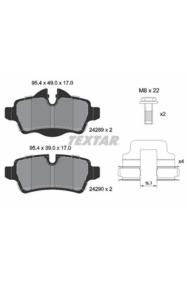 Mini Mini Disc Brake Pad Set - 1