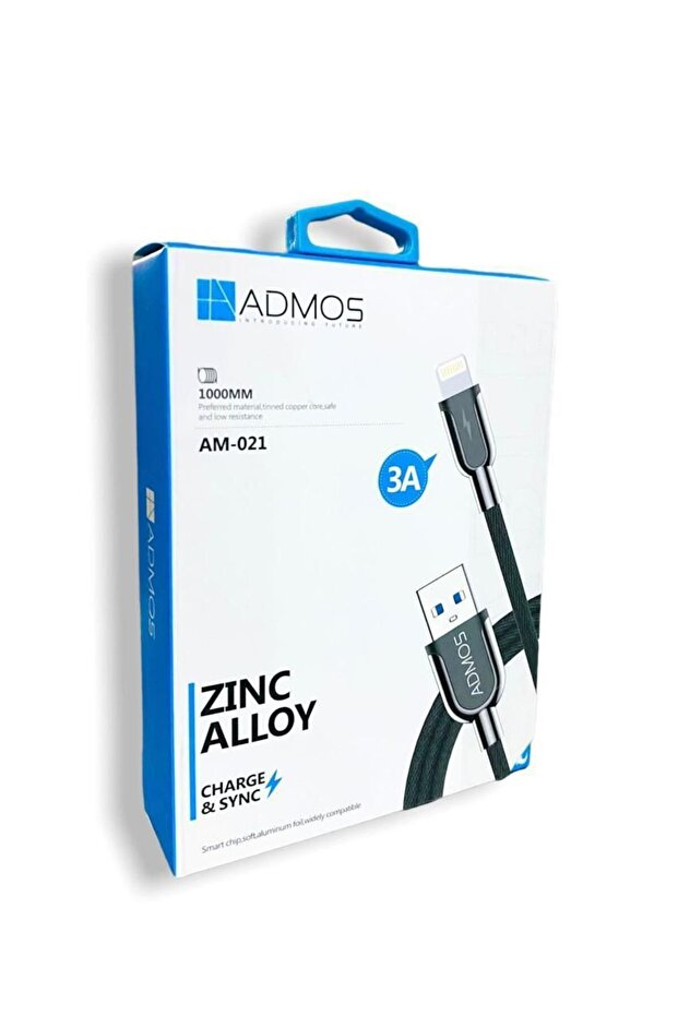 كابل USB لجهاز iPhone كابل بيانات USB A إلى iPhone مضفر من النايلون متوافق مع جهاز IPHONE - 1