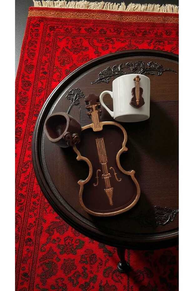 نموذج فنجان قهوة على شكل كمان - 1