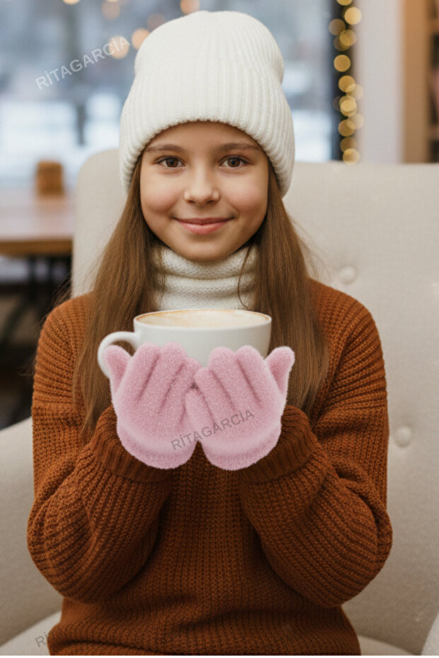 Peluş Çocuk Eldiven - 5