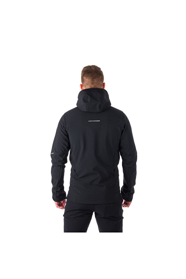 Geacă softshell ABNER pentru bărbați, neagră - 5