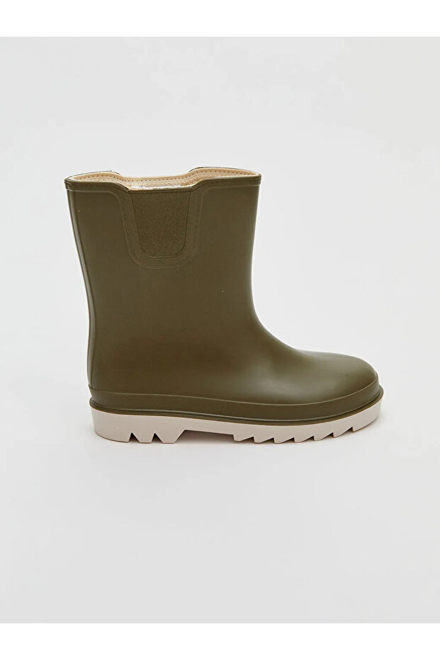 YağızEgeStore'den / Bej Deri Görünümlü Erkek Çocuk Yağmur Botu - 3