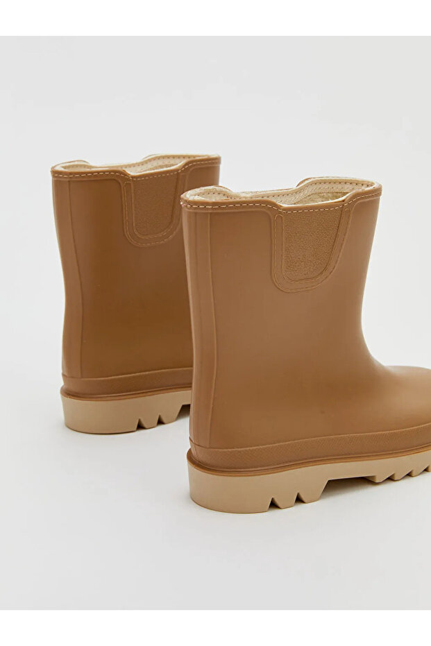 YağızEgeStore'den / Bej Deri Görünümlü Erkek Çocuk Yağmur Botu - 2