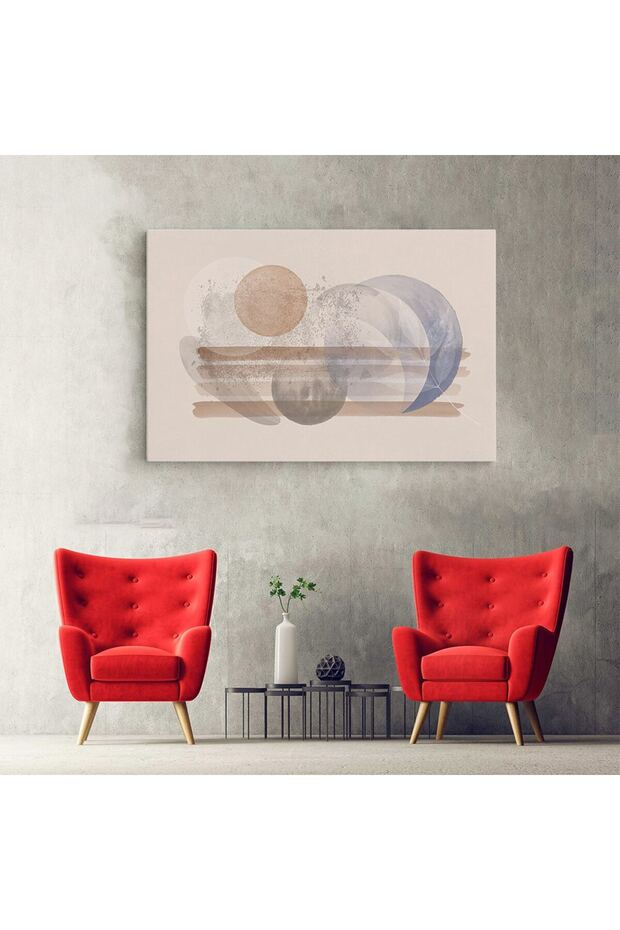 Boho minimalist forme abstracte, crem, cod 1332 - 5
