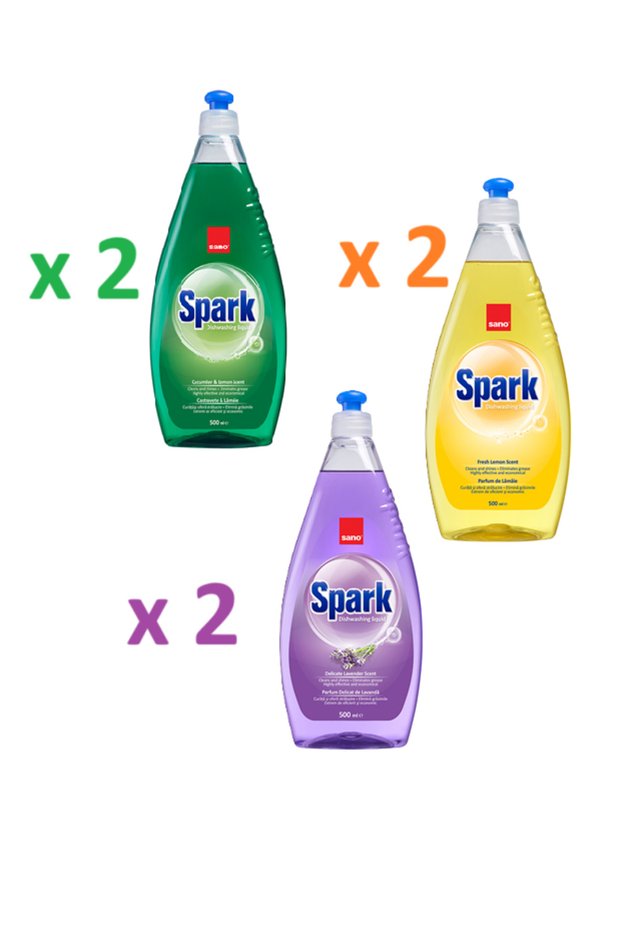 x 6 Detergent De Vase 500 ml