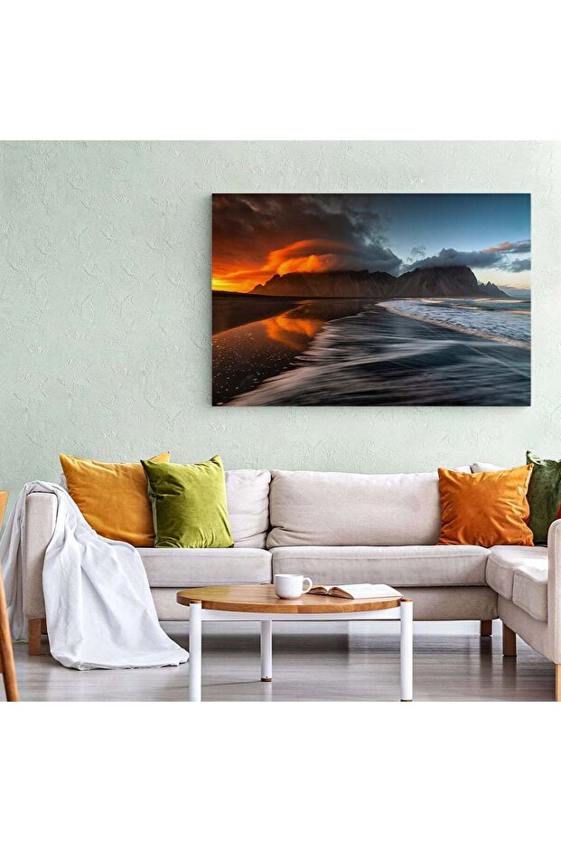 Sunset beach landscape painting, code 4368 - 4