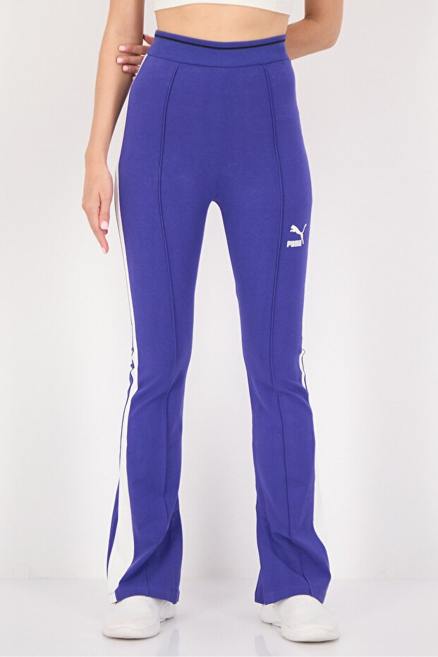Women Sportswear Fit Training T7 Flared Leggings, Purple
