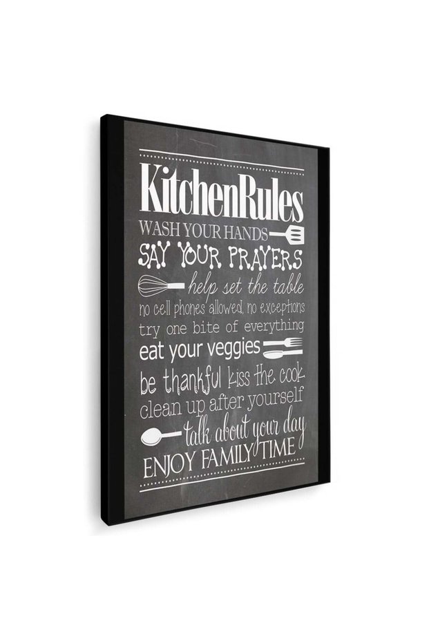 Tablou Kitchen rules, cod 4420
