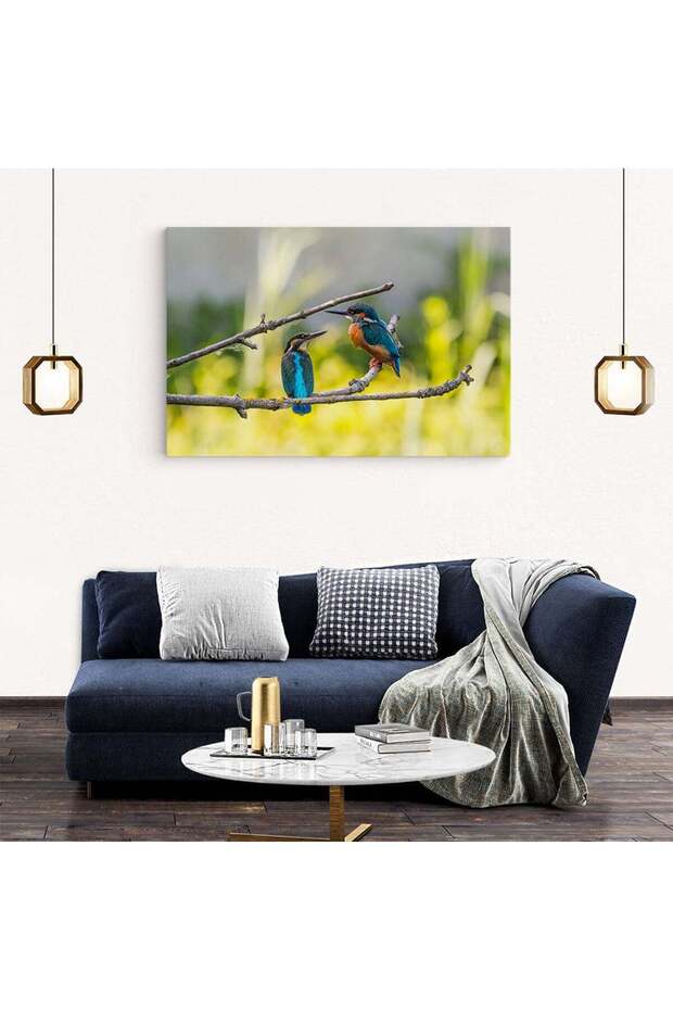 Blue seagulls painting, code 5194 - 6