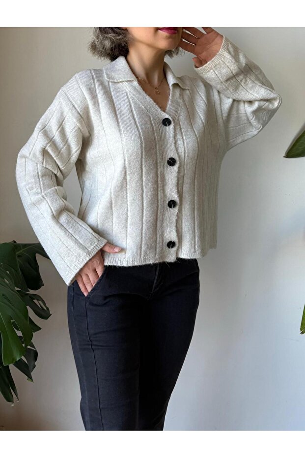 DÜĞMELİ V KAZAK HIRKA - 4