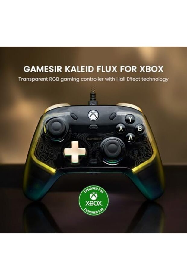 Skeleton Hall Effect Stick & Trigger Wired PC Controller with RG Controller Kaleid Flux Xbox - 2