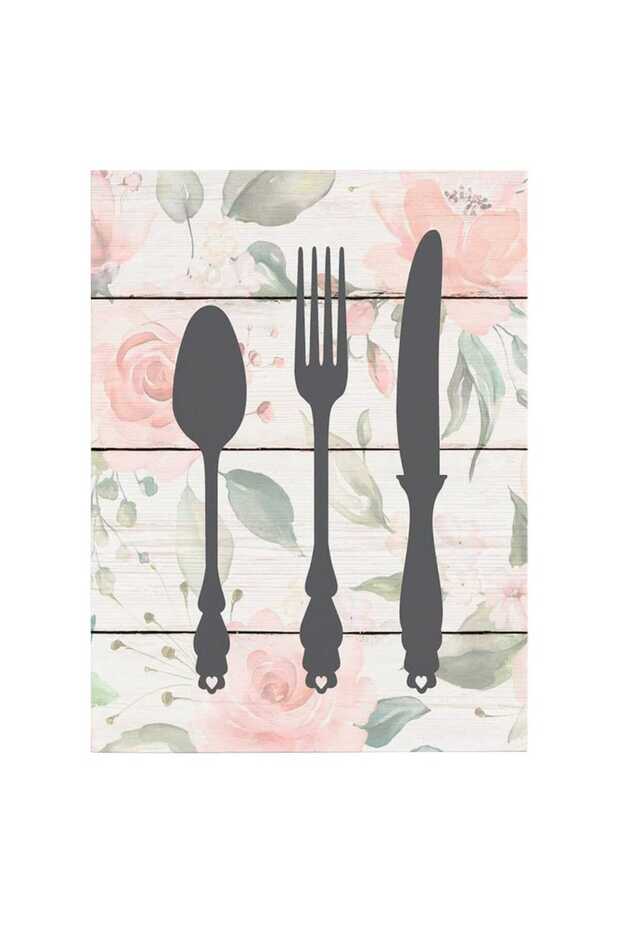 Fork, knife, spoon set painting, code 3910 - 2