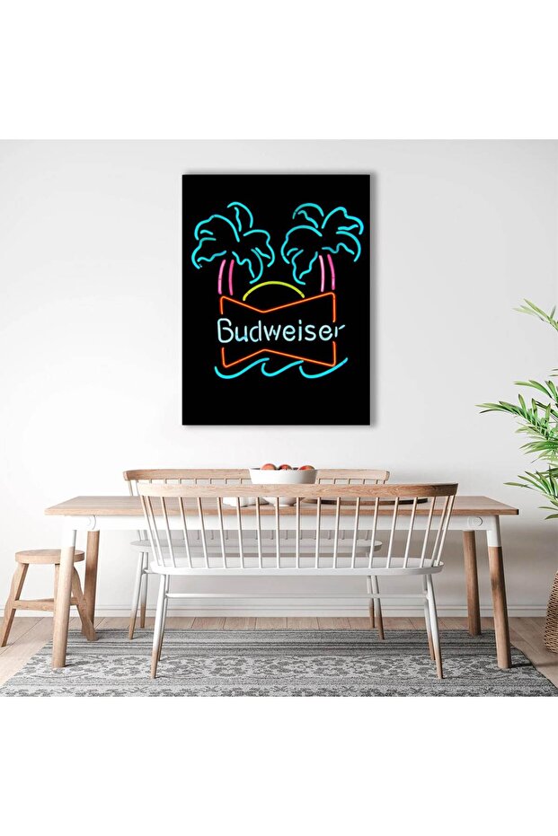 Budweiser beer neon logo, code 4007 - 3