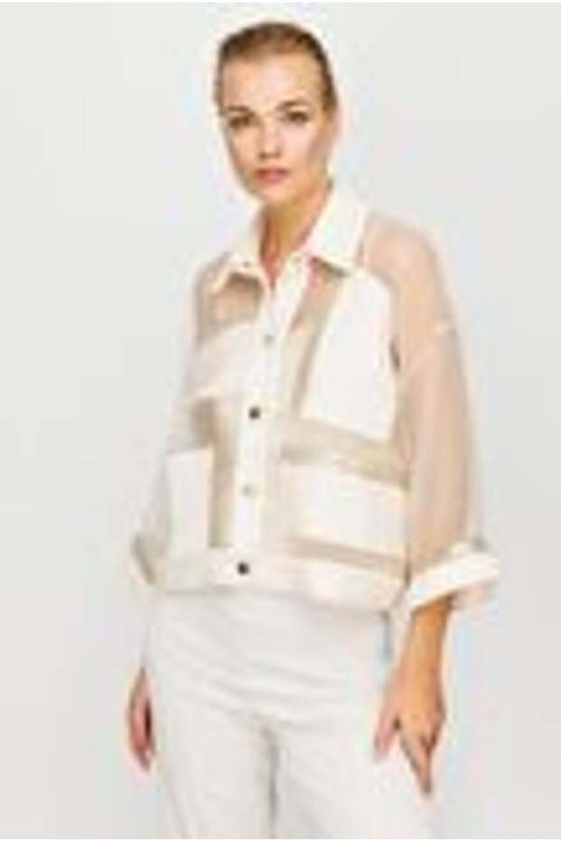 Organze Ceket BEJ - 3