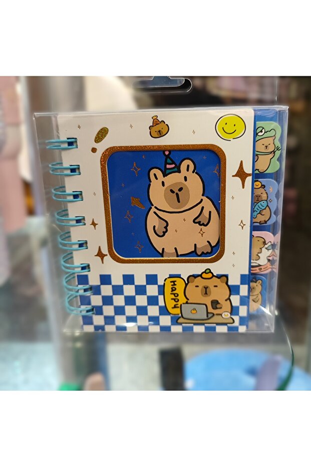 Capybara Spiral Notebook with Bookmark (14Cm*10Cm) Ad66245