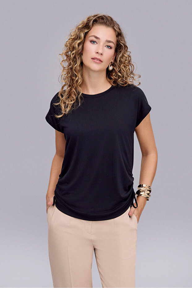 2384 BLUZ SİYAH - 1