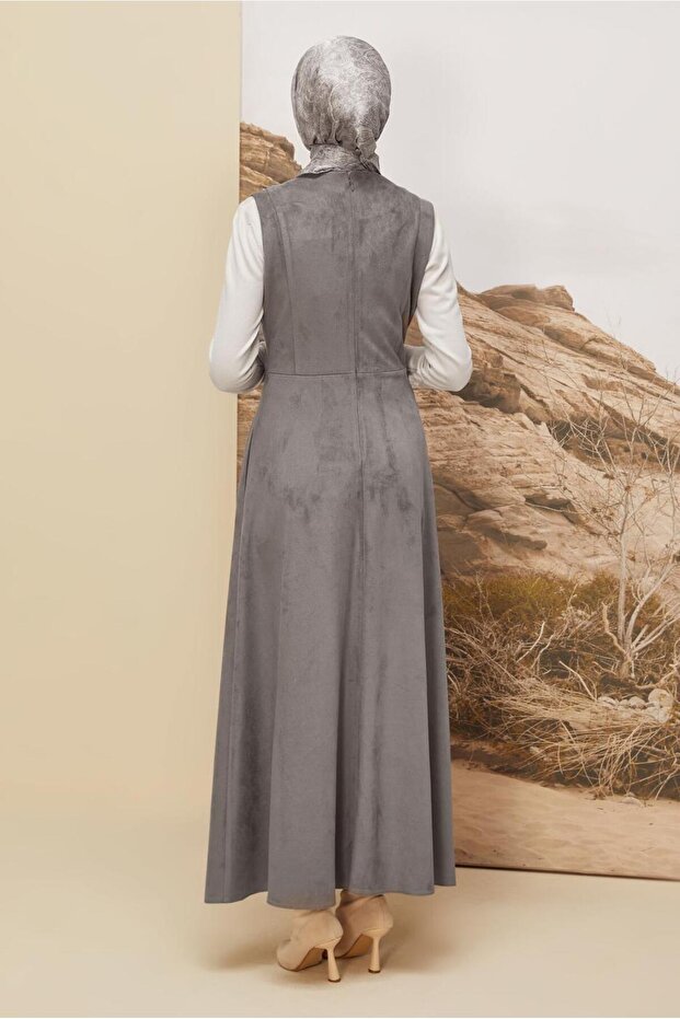 SÜET JİLE ELBİSE 45947 - 4