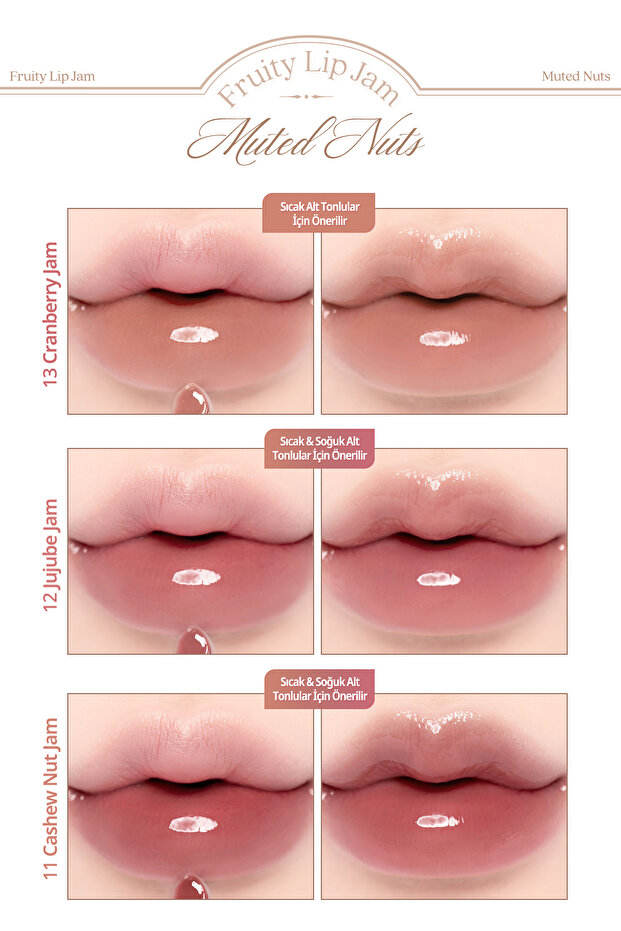 Yoğun Parlaklık Sunan, Meyve Renklerinde Kavanozda Dudak Balmı Fruity Lip Jam 13 Cranberry - 4