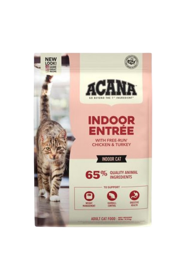 Indoor Entree Recipe With Poultry & Fish Cat Dry Food - Hairball Control