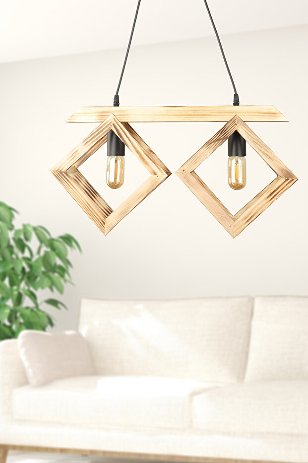 Tena 2.Li Ahşap Avize - 1