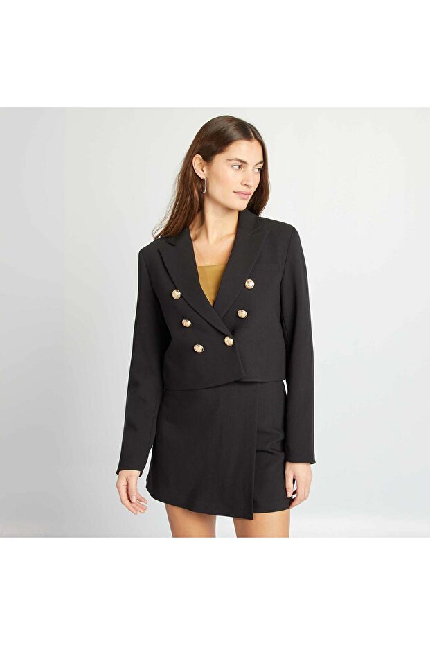 تنورة سوداء عالية الخصر - 1