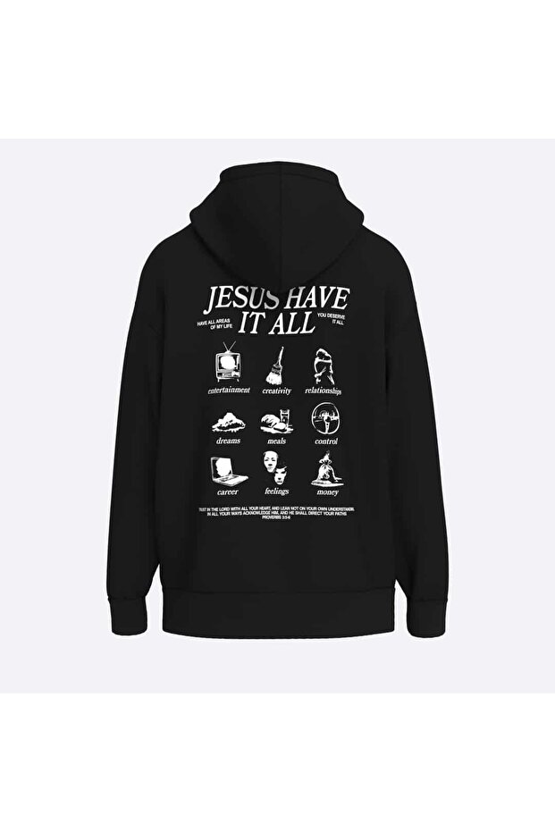 Oversize Jesus Have It All Unisex Hoodie - 1