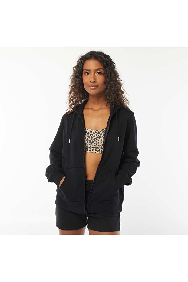 هودي أساسي بسحاب أسود - 1