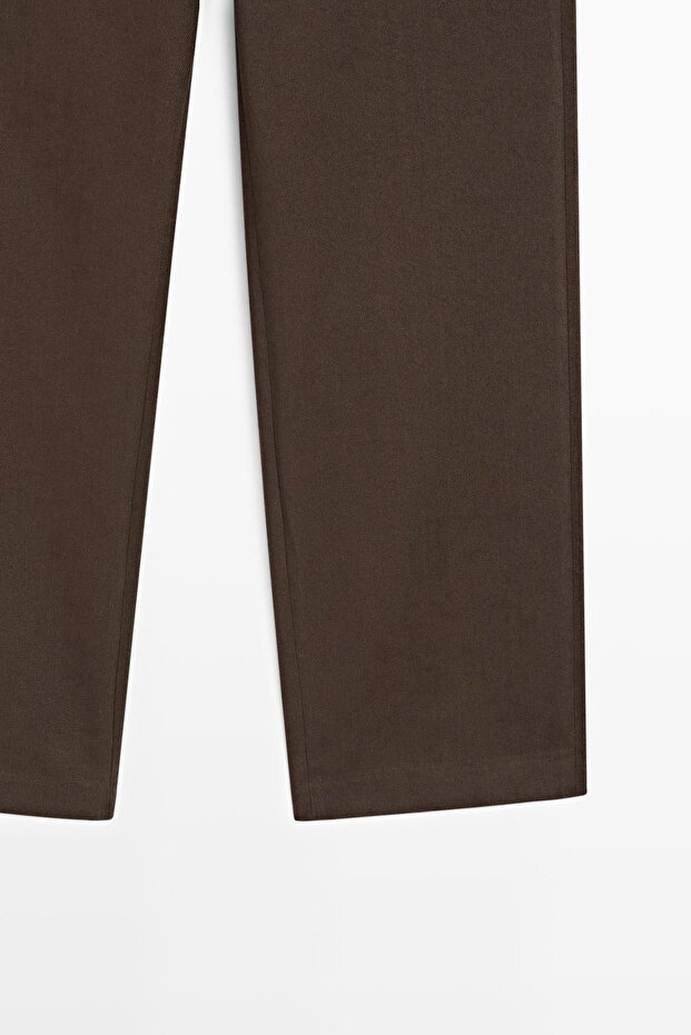 Straight fit pamuklu pantolon - 7