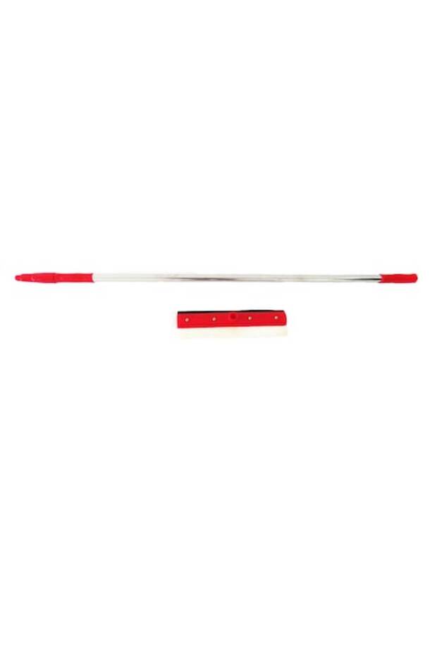 Window scraper with telescopic handle, red - 1