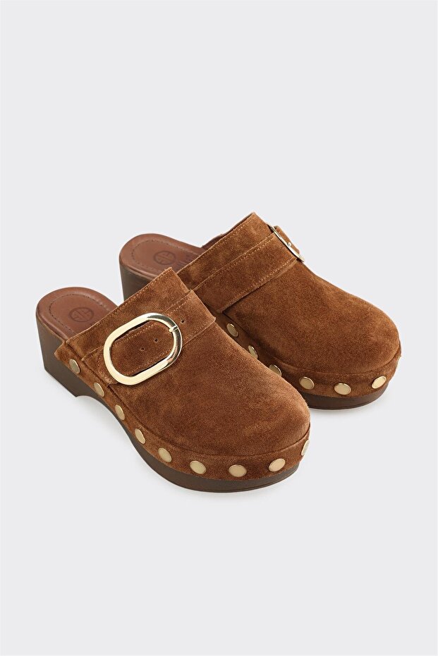 Taba Deri Kadın Terlik - 2