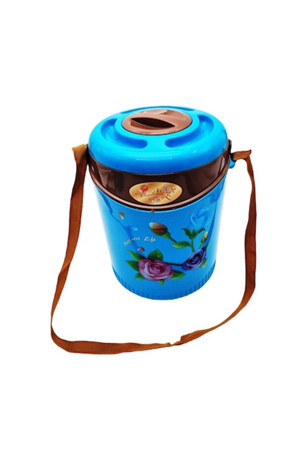 Set 3 Containers, Blue, 4 L, with Handle for Transport - 1