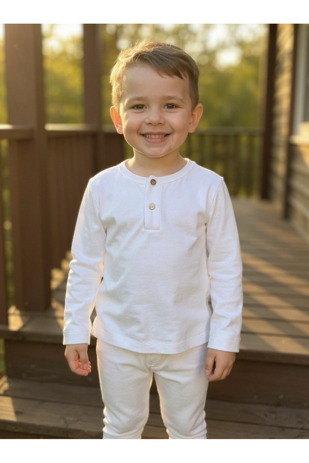 Organic 100% Cotton Unisex Pajama Set 2-10 Years