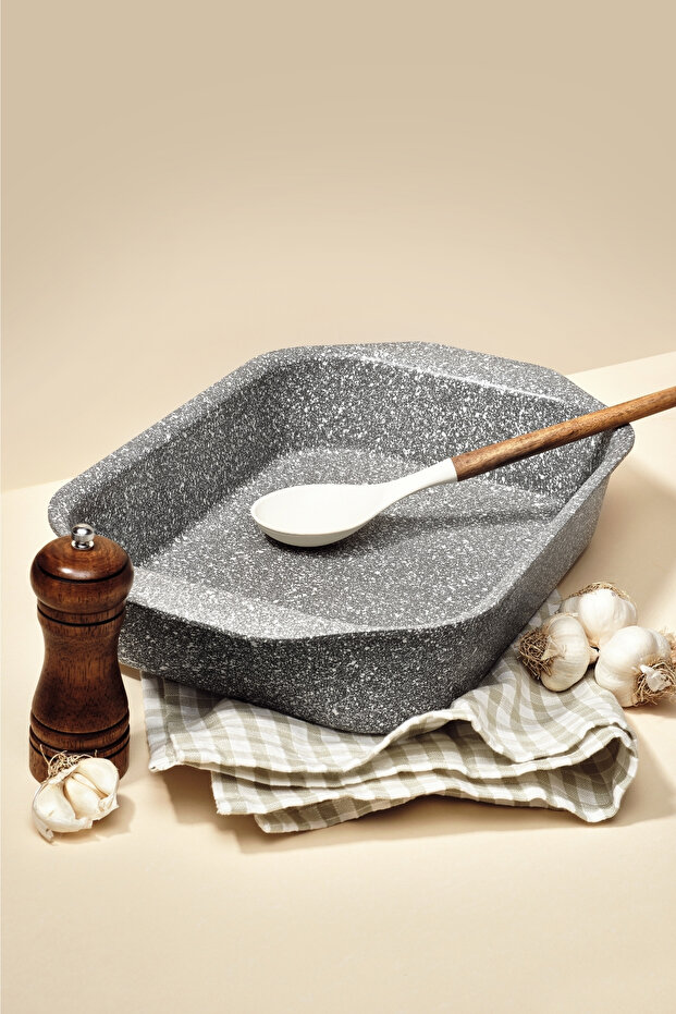 صينية فرن مستطيلة من الجرانيت من أورلا مقاس 35×25 سم - 3